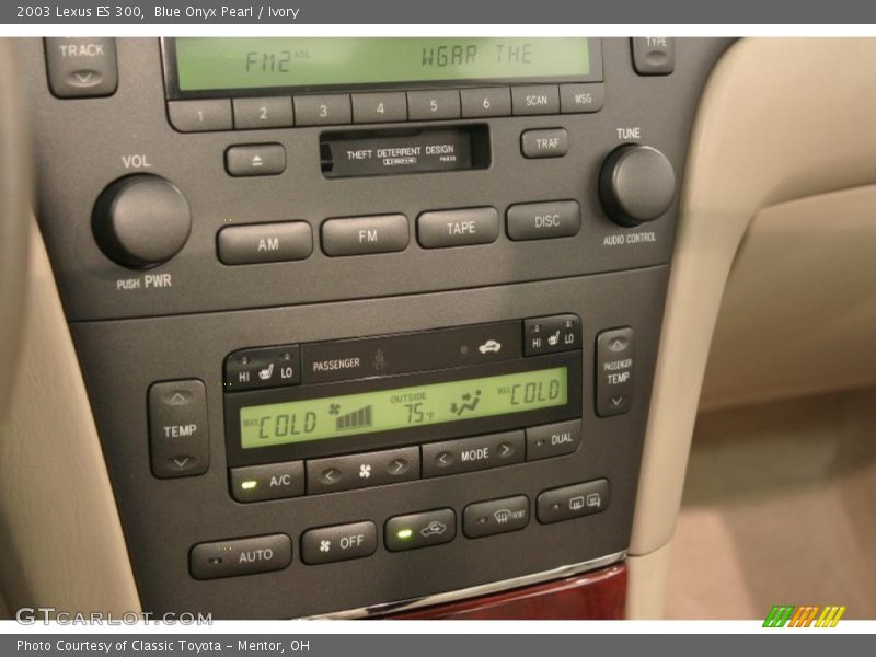 Blue Onyx Pearl / Ivory 2003 Lexus ES 300