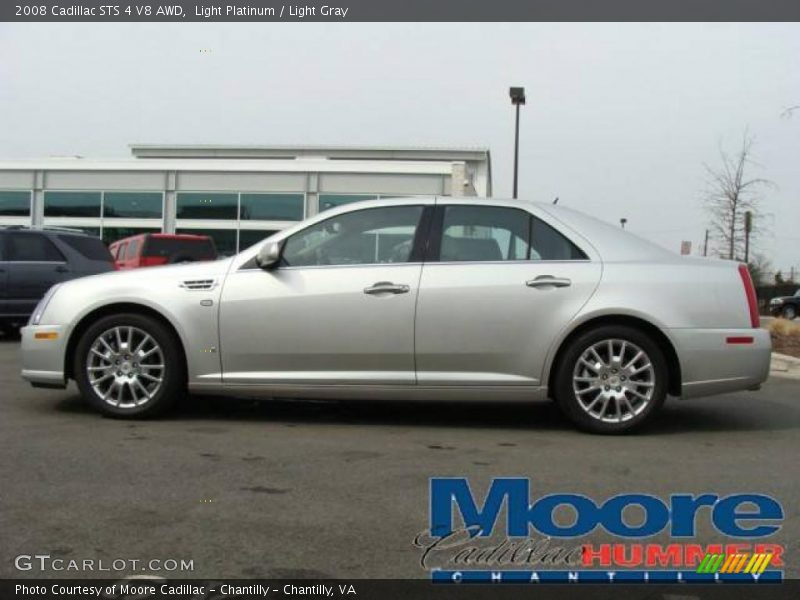 Light Platinum / Light Gray 2008 Cadillac STS 4 V8 AWD