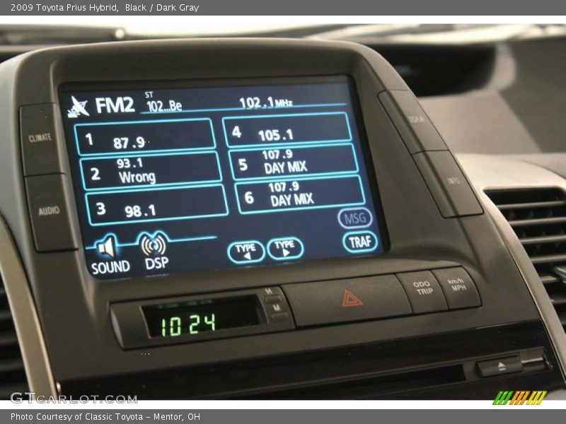 Black / Dark Gray 2009 Toyota Prius Hybrid