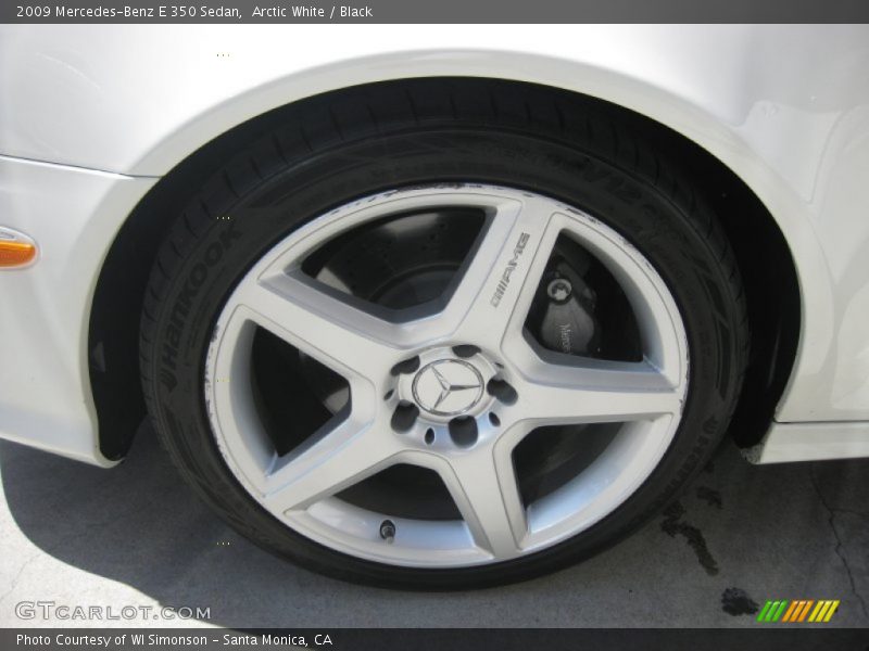 Arctic White / Black 2009 Mercedes-Benz E 350 Sedan