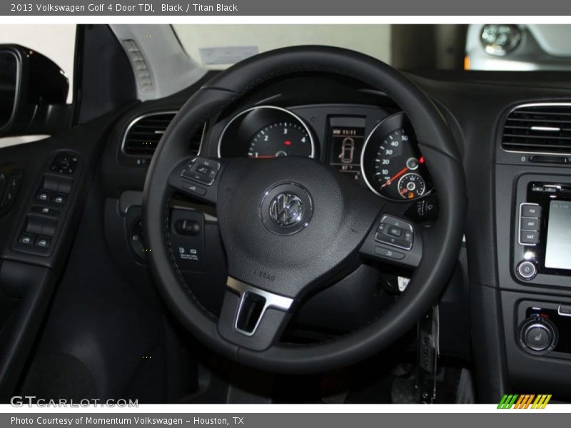 Black / Titan Black 2013 Volkswagen Golf 4 Door TDI