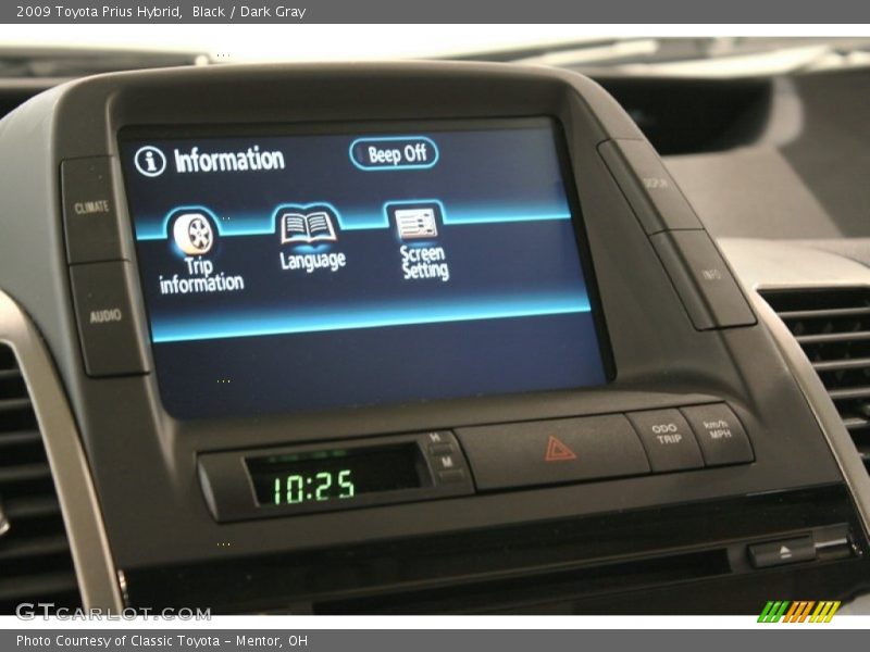 Black / Dark Gray 2009 Toyota Prius Hybrid