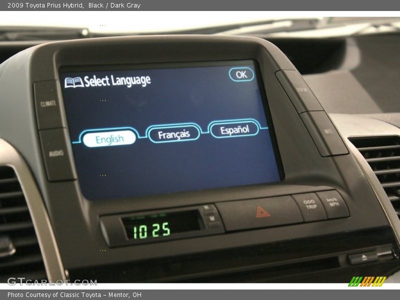 Black / Dark Gray 2009 Toyota Prius Hybrid