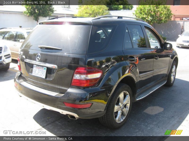 Black / Black 2009 Mercedes-Benz ML 350