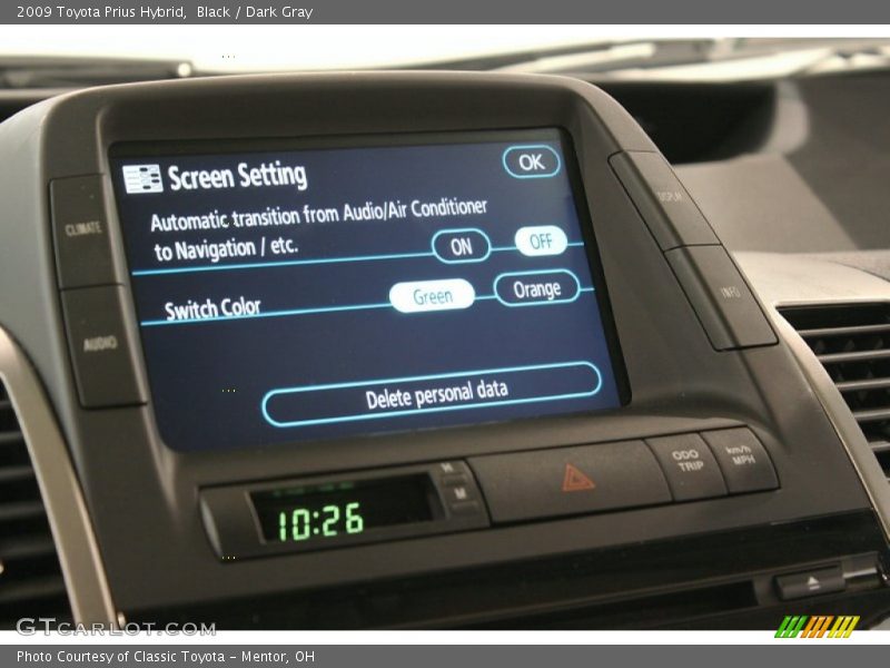 Black / Dark Gray 2009 Toyota Prius Hybrid