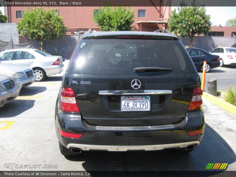 Black / Black 2009 Mercedes-Benz ML 350
