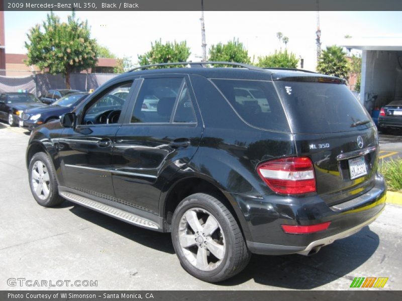 Black / Black 2009 Mercedes-Benz ML 350