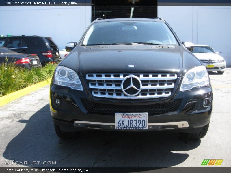 Black / Black 2009 Mercedes-Benz ML 350
