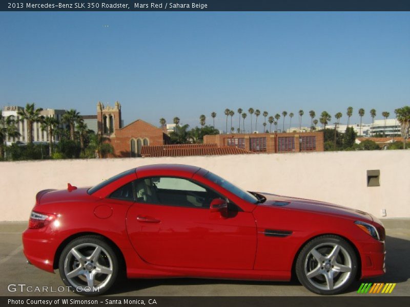 Mars Red / Sahara Beige 2013 Mercedes-Benz SLK 350 Roadster