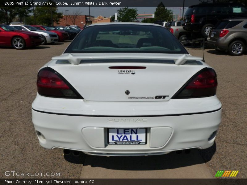 Summit White / Dark Pewter 2005 Pontiac Grand Am GT Coupe