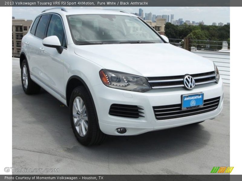 Pure White / Black Anthracite 2013 Volkswagen Touareg VR6 FSI Sport 4XMotion