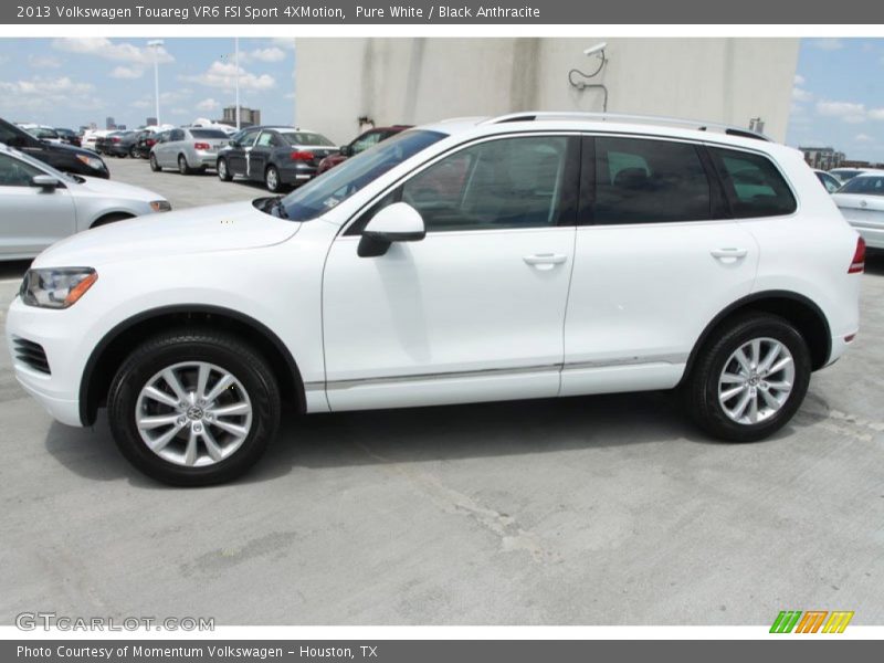 Pure White / Black Anthracite 2013 Volkswagen Touareg VR6 FSI Sport 4XMotion