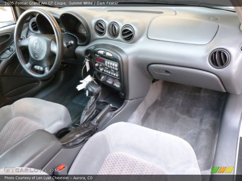 Summit White / Dark Pewter 2005 Pontiac Grand Am GT Coupe
