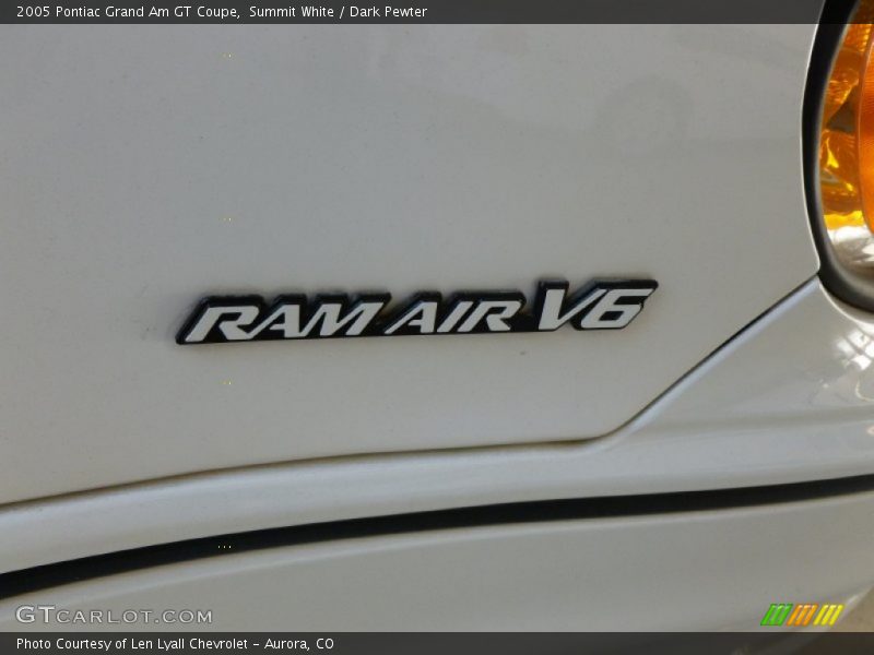Summit White / Dark Pewter 2005 Pontiac Grand Am GT Coupe