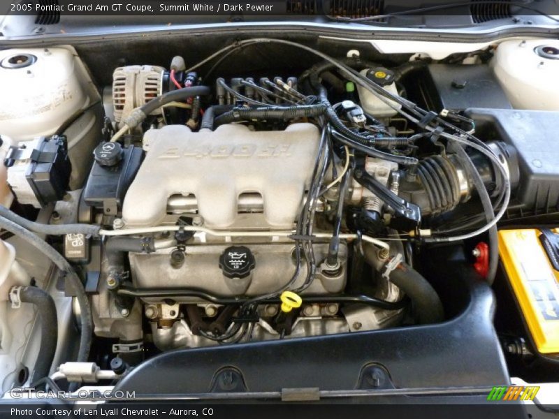 Summit White / Dark Pewter 2005 Pontiac Grand Am GT Coupe