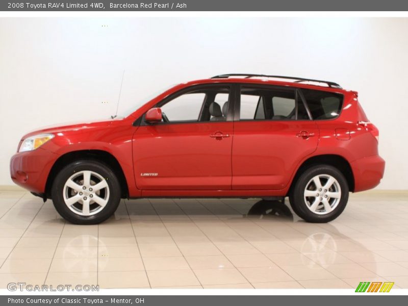 Barcelona Red Pearl / Ash 2008 Toyota RAV4 Limited 4WD