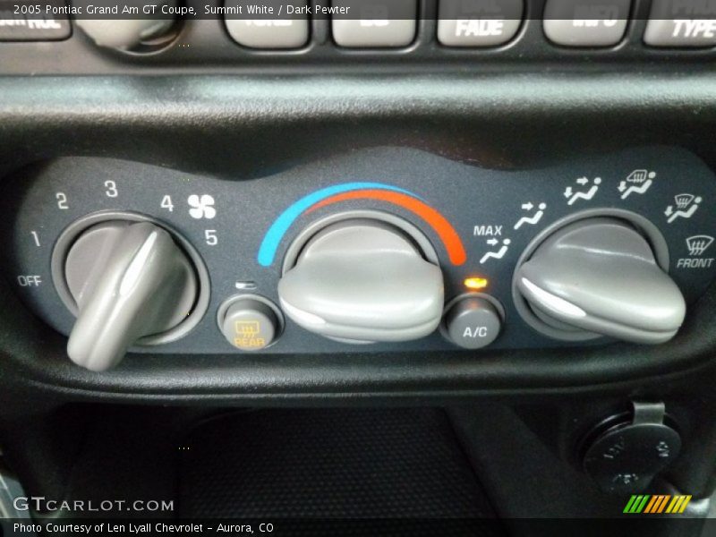 Summit White / Dark Pewter 2005 Pontiac Grand Am GT Coupe