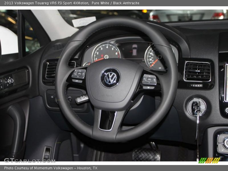 Pure White / Black Anthracite 2013 Volkswagen Touareg VR6 FSI Sport 4XMotion
