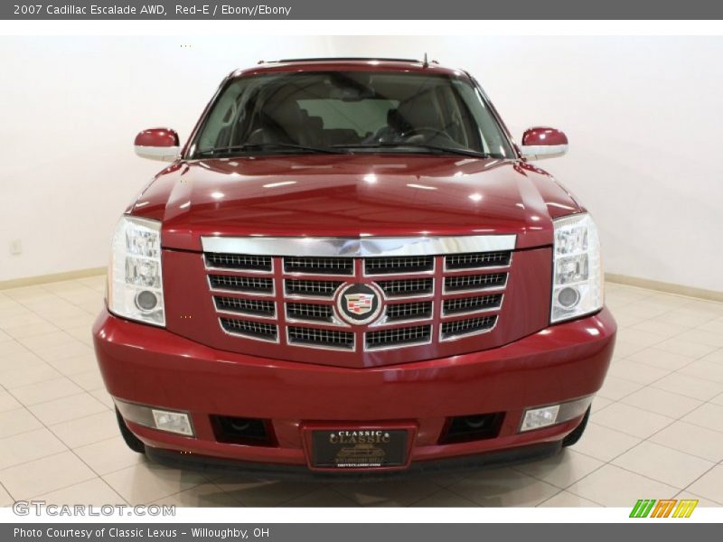Red-E / Ebony/Ebony 2007 Cadillac Escalade AWD