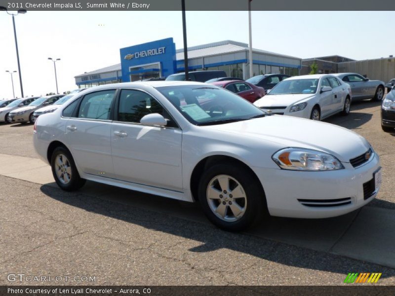 Summit White / Ebony 2011 Chevrolet Impala LS