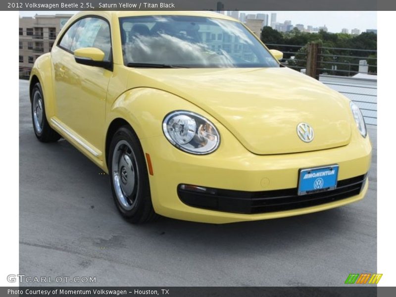 Saturn Yellow / Titan Black 2012 Volkswagen Beetle 2.5L