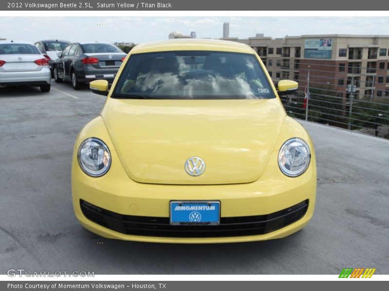 Saturn Yellow / Titan Black 2012 Volkswagen Beetle 2.5L