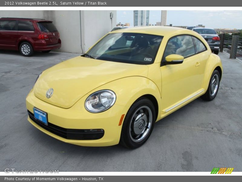 Saturn Yellow / Titan Black 2012 Volkswagen Beetle 2.5L