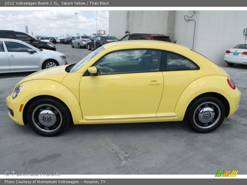 Saturn Yellow / Titan Black 2012 Volkswagen Beetle 2.5L