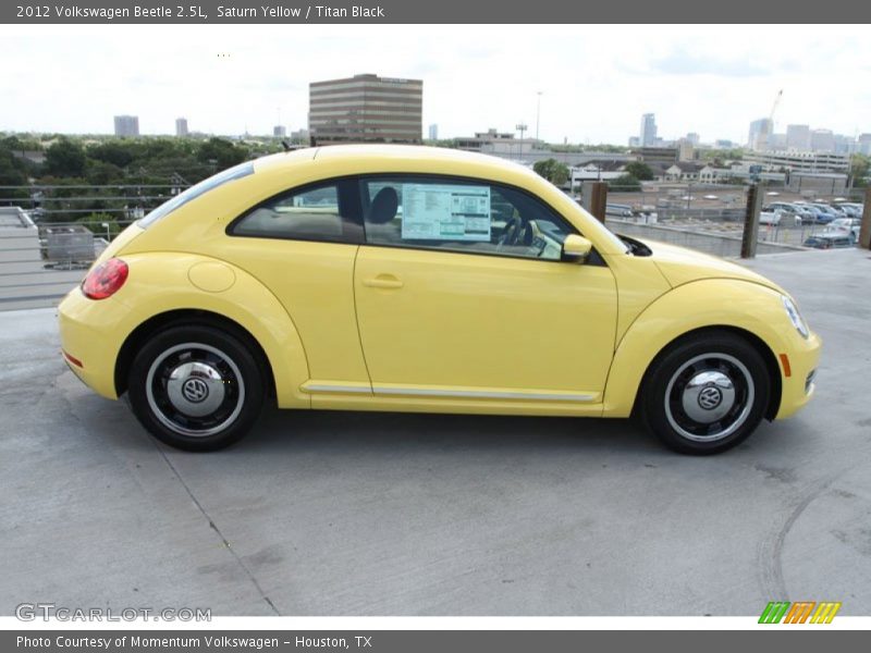 Saturn Yellow / Titan Black 2012 Volkswagen Beetle 2.5L