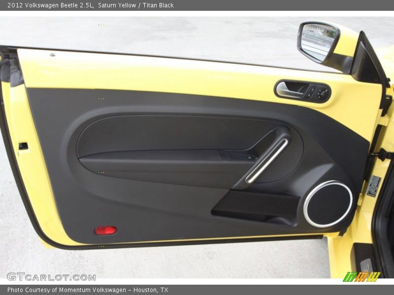 Saturn Yellow / Titan Black 2012 Volkswagen Beetle 2.5L