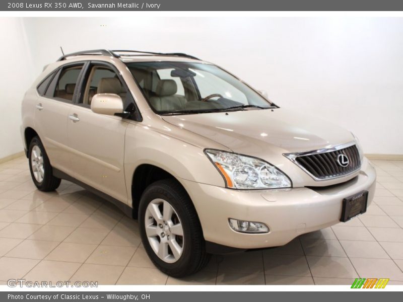 Savannah Metallic / Ivory 2008 Lexus RX 350 AWD