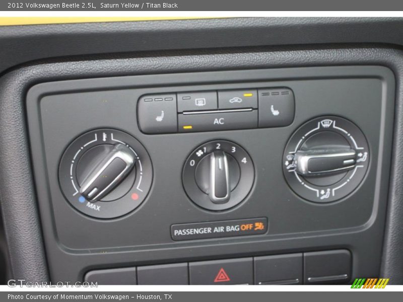 Saturn Yellow / Titan Black 2012 Volkswagen Beetle 2.5L