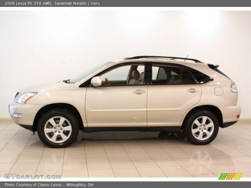 Savannah Metallic / Ivory 2008 Lexus RX 350 AWD