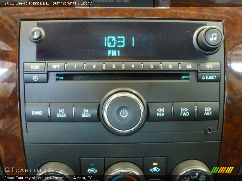 Summit White / Ebony 2011 Chevrolet Impala LS