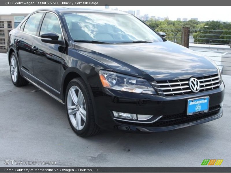 Black / Cornsilk Beige 2013 Volkswagen Passat V6 SEL