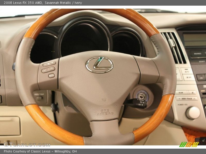 Savannah Metallic / Ivory 2008 Lexus RX 350 AWD