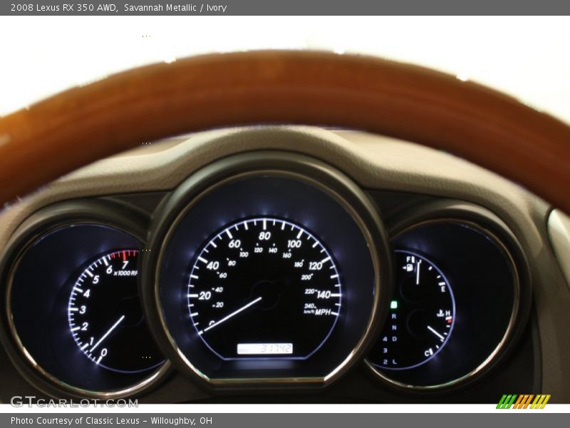 Savannah Metallic / Ivory 2008 Lexus RX 350 AWD