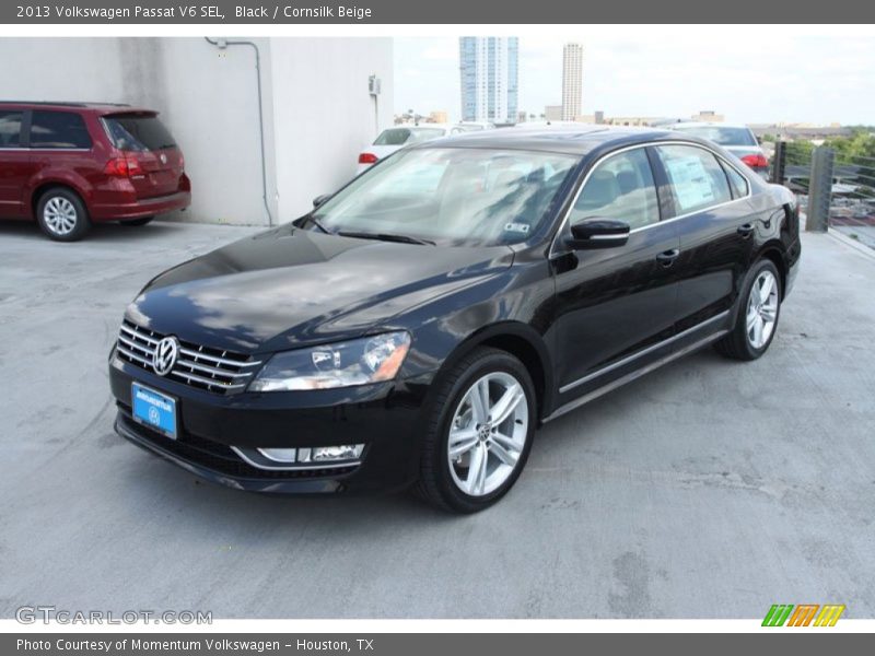 Black / Cornsilk Beige 2013 Volkswagen Passat V6 SEL