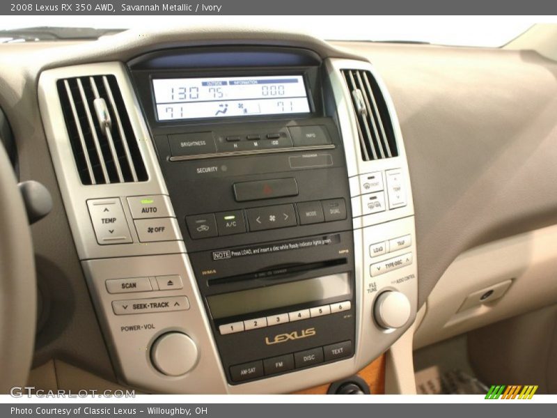 Savannah Metallic / Ivory 2008 Lexus RX 350 AWD