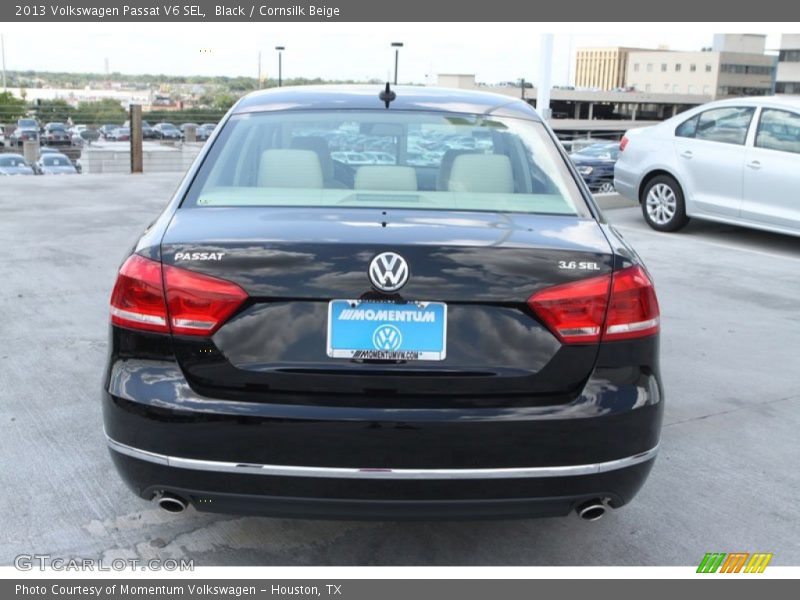 Black / Cornsilk Beige 2013 Volkswagen Passat V6 SEL