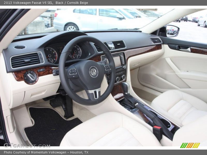 Cornsilk Beige Interior - 2013 Passat V6 SEL 