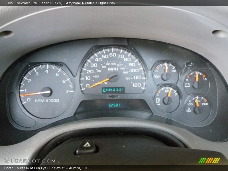 Graystone Metallic / Light Gray 2005 Chevrolet TrailBlazer LS 4x4