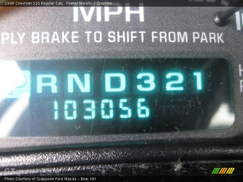 Pewter Metallic / Graphite 1998 Chevrolet S10 Regular Cab