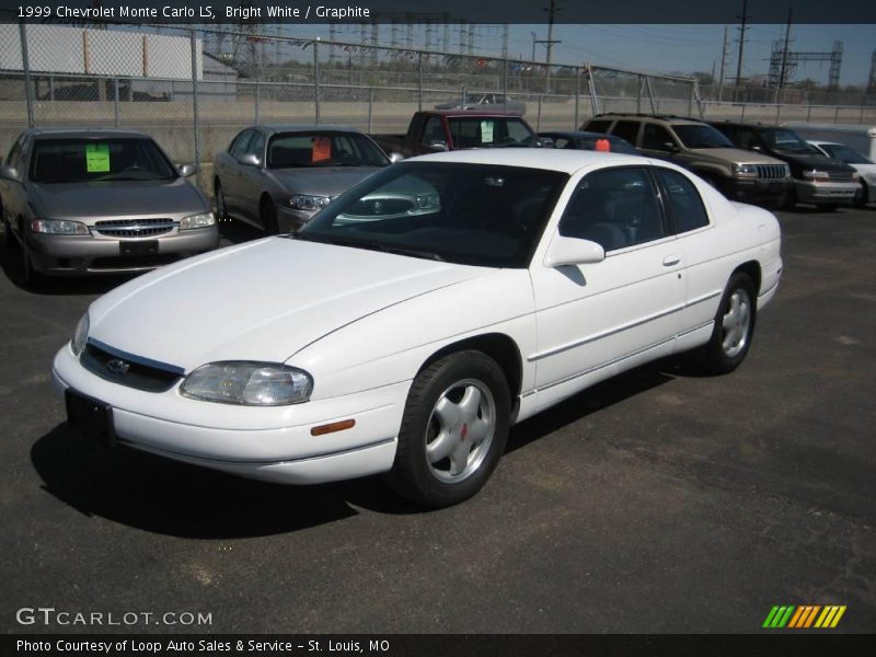Bright White / Graphite 1999 Chevrolet Monte Carlo LS