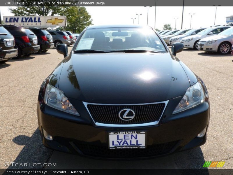 Obsidian Black / Cashmere Beige 2008 Lexus IS 250 AWD