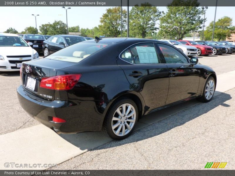 Obsidian Black / Cashmere Beige 2008 Lexus IS 250 AWD