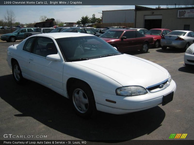 Bright White / Graphite 1999 Chevrolet Monte Carlo LS