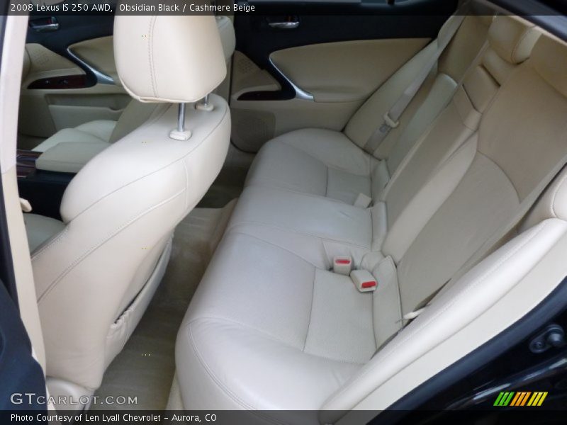 Obsidian Black / Cashmere Beige 2008 Lexus IS 250 AWD