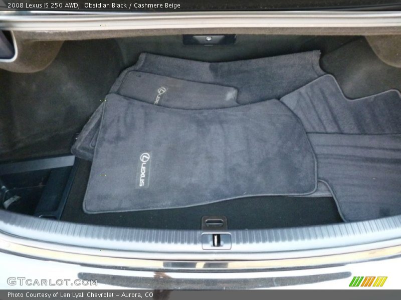 Obsidian Black / Cashmere Beige 2008 Lexus IS 250 AWD