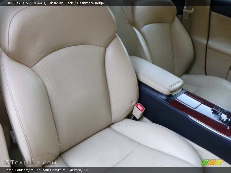 Obsidian Black / Cashmere Beige 2008 Lexus IS 250 AWD